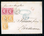 Stamp of Colonies françaises » Colonies Générales 1873, jolie lettre de Martinique pour Bordeaux affranchie
