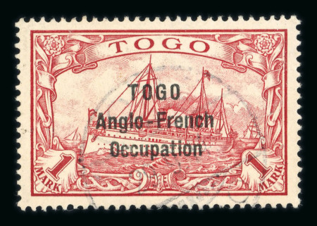 Stamp of Colonies françaises » Togo 1914, type Hohenzollern 1m rouge Y&T n° 41a surcharge