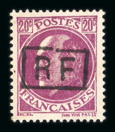 Stamp of France » Libération Poitiers : 1944, type Pétain 20cts violet surcharge