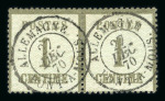 Stamp of France » Alsace-Lorraine 1870-1871, dans une reliure très belle collection d'Alsace-Lorraine