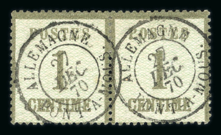 Stamp of France » Alsace-Lorraine 1870-1871, dans une reliure très belle collection d'Alsace-Lorraine