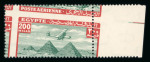 Stamp of Egypt » Airmails 1933-38 Airmail: 1m to 200m, Royal oblique perforations complete set of twenty-one (21) in mint nh singles, fresh, very fine and scarce