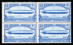 Stamp of Egypt » Commemoratives 1933 International Aviation Congress in Cairo, complete mint and mint nh blocks of four, fresh and very fine