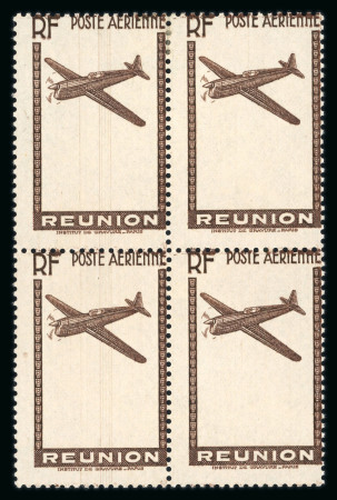 Stamp of Colonies françaises » Réunion 1938, poste aérienne Y&T n° 3d belle variété sans le