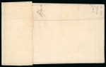Stamp of Serbia Serbia 1879 folded letter sheet registered 20pa strip of 5