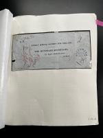 Stamp of Ireland » Postal History (Arranged alphabetically by County) Antrim - Ahoghill to Belfast: 1826-1860 Attractive group of sixty-five covers or part covers mounted on 55 album pages, showing an array of postal markings including mileage mkgs ANTRIM/93 in red (2), BALLINDERRY/75 in b