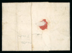 Stamp of Ireland » Postal History (Arranged alphabetically by County) Antrim - Ahoghill to Belfast: 1826-1860 Attractive group of sixty-five covers or part covers mounted on 55 album pages, showing an array of postal markings including mileage mkgs ANTRIM/93 in red (2), BALLINDERRY/75 in b