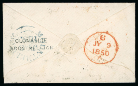 Stamp of Ireland » Postal History (Arranged alphabetically by County) Laois and Longford - Abbeyleix to Richmond Harbour: 1739-1860 Attractive group of ninety-one covers or part covers mounted on 68 album pages, showing an array of postal markings including mileage mkgs ABBEYLEIX/47 in bla