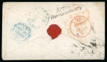 Stamp of Ireland » Postal History (Arranged alphabetically by County) Laois and Longford - Abbeyleix to Richmond Harbour: 1739-1860 Attractive group of ninety-one covers or part covers mounted on 68 album pages, showing an array of postal markings including mileage mkgs ABBEYLEIX/47 in bla