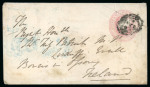 Stamp of Ireland » Postal History (Arranged alphabetically by County) Laois and Longford - Abbeyleix to Richmond Harbour: 1739-1860 Attractive group of ninety-one covers or part covers mounted on 68 album pages, showing an array of postal markings including mileage mkgs ABBEYLEIX/47 in bla