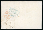 Stamp of Ireland » Postal History (Arranged alphabetically by County) Laois and Longford - Abbeyleix to Richmond Harbour: 1739-1860 Attractive group of ninety-one covers or part covers mounted on 68 album pages, showing an array of postal markings including mileage mkgs ABBEYLEIX/47 in bla