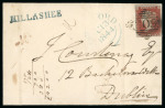 Stamp of Ireland » Postal History (Arranged alphabetically by County) Laois and Longford - Abbeyleix to Richmond Harbour: 1739-1860 Attractive group of ninety-one covers or part covers mounted on 68 album pages, showing an array of postal markings including mileage mkgs ABBEYLEIX/47 in bla