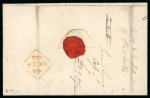 Stamp of Ireland » Postal History (Arranged alphabetically by County) Laois and Longford - Abbeyleix to Richmond Harbour: 1739-1860 Attractive group of ninety-one covers or part covers mounted on 68 album pages, showing an array of postal markings including mileage mkgs ABBEYLEIX/47 in bla