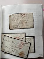 Stamp of Ireland » Postal History (Arranged alphabetically by County) Louth - Ardee to Townley Hall: 1734-1860 Attractive group of eight-six covers or part covers mounted on 61 album pages, showing an array of postal markings including mileage mkgs ARDEE/35 in red, ARDEE/34 (4) one with PO