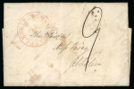 Stamp of Ireland » Postal History (Arranged alphabetically by County) Louth - Ardee to Townley Hall: 1734-1860 Attractive group of eight-six covers or part covers mounted on 61 album pages, showing an array of postal markings including mileage mkgs ARDEE/35 in red, ARDEE/34 (4) one with PO