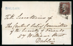 Stamp of Ireland » Postal History (Arranged alphabetically by County) Carlow - Ardattin to Fenagh: 1749-1860 Attractive group of sixty-five covers or part covers mounted on 43 album pages, showing an array of postal markings including mileage mkgs BAGNALSTOWN/47 in black (5), CARLOW/39 in 