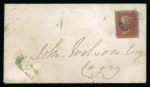 Stamp of Ireland » Postal History (Arranged alphabetically by County) Down - Annalong to Knockcloghram: 1765-1860 Attractive group of fifty-nine covers or part covers mounted on 46 album pages, showing an array of postal markings including mileage mkgs ARDGLASS/90 (3), BANBRIDGE/60 in red,