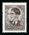 Stamp of Italy » Italian Occupations WWII » Montenegro Italian Occupation Montenegro 1942 unissued red overprint 0.25 and 2L