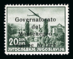 Stamp of Italy » Italian Occupations WWII » Montenegro Italian Occupation Montenegro 1942 red and black Airmail overprints