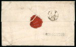 Stamp of Ireland » Postal History (Arranged alphabetically by County) Cork - Donneraile to Mitchelstown: 1769-1858 Attractive group of sixty-four covers or part covers mounted on 50 album pages, showing an array of postal markings including mileage mkgs DONERAILE/124 in black, DONERAILE/12