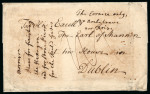 Stamp of Ireland » Postal History (Arranged alphabetically by County) Cork - Donneraile to Mitchelstown: 1769-1858 Attractive group of sixty-four covers or part covers mounted on 50 album pages, showing an array of postal markings including mileage mkgs DONERAILE/124 in black, DONERAILE/12