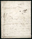 Stamp of Ireland » Postal History (Arranged alphabetically by County) Cork - Cork City: 1710-1858 Attractive group of eighty-six covers or part covers mounted on 56 album pages, showing an array of postal markings including mileage mkgs CORK/124 in red (8), curved CORK*124* in red(2), line