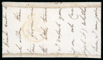 Stamp of Ireland » Postal History (Arranged alphabetically by County) Cork - Cork City: 1710-1858 Attractive group of eighty-six covers or part covers mounted on 56 album pages, showing an array of postal markings including mileage mkgs CORK/124 in red (8), curved CORK*124* in red(2), line