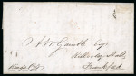 Stamp of Ireland » Postal History (Arranged alphabetically by County) Cork - Cork City: 1710-1858 Attractive group of eighty-six covers or part covers mounted on 56 album pages, showing an array of postal markings including mileage mkgs CORK/124 in red (8), curved CORK*124* in red(2), line