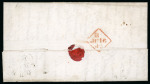 Stamp of Ireland » Postal History (Arranged alphabetically by County) Cork - Cork City: 1710-1858 Attractive group of eighty-six covers or part covers mounted on 56 album pages, showing an array of postal markings including mileage mkgs CORK/124 in red (8), curved CORK*124* in red(2), line