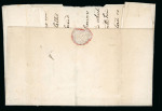 Stamp of Ireland » Postal History (Arranged alphabetically by County) Armagh - Armagh to Verner's Bridge: 1801-1859 Attractive group of forty-nine covers or part covers mounted on 38 album pages, showing an array of postal markings including mileage mkgs ARMAGH/66 in red and blue, FLURRYBR