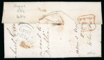 Stamp of Ireland » Postal History (Arranged alphabetically by County) Armagh - Armagh to Verner's Bridge: 1801-1859 Attractive group of forty-nine covers or part covers mounted on 38 album pages, showing an array of postal markings including mileage mkgs ARMAGH/66 in red and blue, FLURRYBR