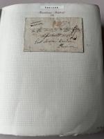 Stamp of Ireland » Postal History (Arranged alphabetically by County) Wexford - Adamstown to Enniscorthy: 1773-1860 Attractive group of eighty-six covers or part covers mounted on 54 album pages, showing an array of postal markings including mileage mkgs BROADWAY/80 in red and black (5), C
