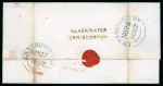 Stamp of Ireland » Postal History (Arranged alphabetically by County) Wexford - Adamstown to Enniscorthy: 1773-1860 Attractive group of eighty-six covers or part covers mounted on 54 album pages, showing an array of postal markings including mileage mkgs BROADWAY/80 in red and black (5), C