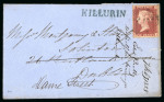 Stamp of Ireland » Postal History (Arranged alphabetically by County) Wexford - Adamstown to Enniscorthy: 1773-1860 Attractive group of eighty-six covers or part covers mounted on 54 album pages, showing an array of postal markings including mileage mkgs BROADWAY/80 in red and black (5), C