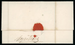 Stamp of Ireland » Postal History (Arranged alphabetically by County) Down - Laurencetown - Warrenpoint: 1778-1860 Attractive group of fifty-five covers or part covers mounted on 41 album pages, showing an array of postal markings including mileage mkgs two types NEWRY/50 in red (8), two w
