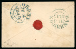 Stamp of Ireland » Postal History (Arranged alphabetically by County) Down - Laurencetown - Warrenpoint: 1778-1860 Attractive group of fifty-five covers or part covers mounted on 41 album pages, showing an array of postal markings including mileage mkgs two types NEWRY/50 in red (8), two w