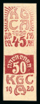 Stamp of Yugoslavia » Peoples Republics Slovenia Yugoslavia Slovenia 1920 Kärnten 45p and 50p se-tenant surcharge proofs