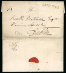 Stamp of Ireland » Postal History (Arranged alphabetically by County) Kerry - Ardfert - Valentia: 1794-1860 Attractive group of thirty-six covers or part covers mounted on 30 album pages, showing an array of postal markings including mileage mkgs BALLYLONGFORD/129 in black, DINGLE/164 (2),