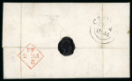 Stamp of Ireland » Postal History (Arranged alphabetically by County) Cork - Carrigaline - Curryglass: 1757-1860 Attractive group of thirty-seven covers or part covers mounted on 31 album pages, showing an array of postal markings including mileage mkgs CASTLETOWN/198 in black, CASTLETOWN/