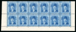 Stamp of Egypt » 1936-1952 King Farouk Definitives  » Issued Stamps 1937-46 Young King Farouk Portrait Issue: 20m blue, mint and mint nh, bottom sheet marginal booklet panes of twelve, fresh and very fine (Nile Post D145bk)