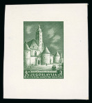 Stamp of Yugoslavia Yugoslavia 1941 2nd National Stamp Exhibition proofs x 3