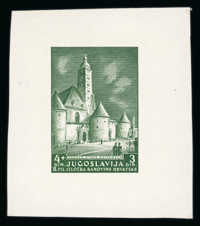 Stamp of Yugoslavia Yugoslavia 1941 2nd National Stamp Exhibition proofs x 3