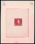 Stamp of Bosnia and Herzegovina Bosnia Herzegovina 1912 imperf 2k numbered proof in red
