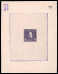 Stamp of Bosnia and Herzegovina Bosnia Herzegovina 1912 imperf 2k numbered proof in violet