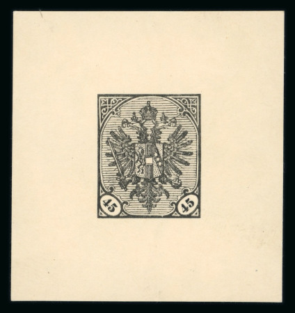 Stamp of Bosnia and Herzegovina Bosnia Herzegovina 1901-06 black numerals set of five black proofs