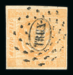 Stamp of Peru Peru 1858 1/2p yellow and 1/2p rose-red