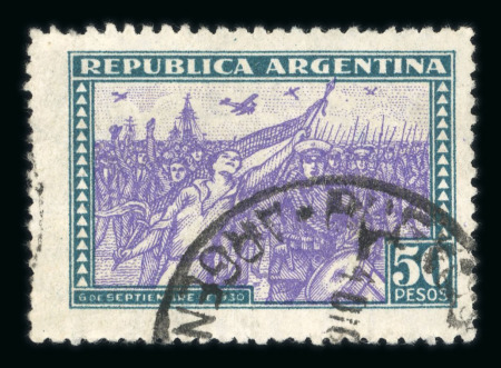 Stamp of Argentina » General issues Argentina 1930 20p and 50p hinged mint, 50p used