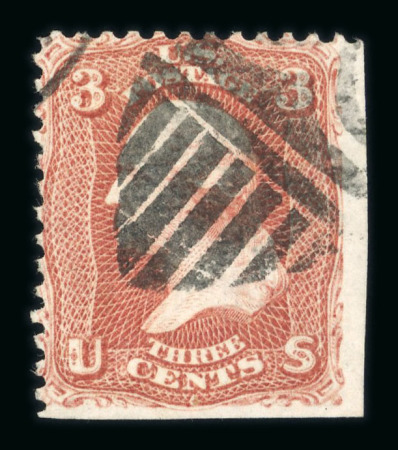 Stamp of United States » 1861-1866 issue United States 1861-62 3c rose group used with fancy cancels