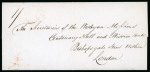 Stamp of Bahamas Bahamas 1849 outer letter sheet to London, double arc ds