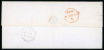 Stamp of Bahamas Bahamas 1849 outer letter sheet to London, double arc ds